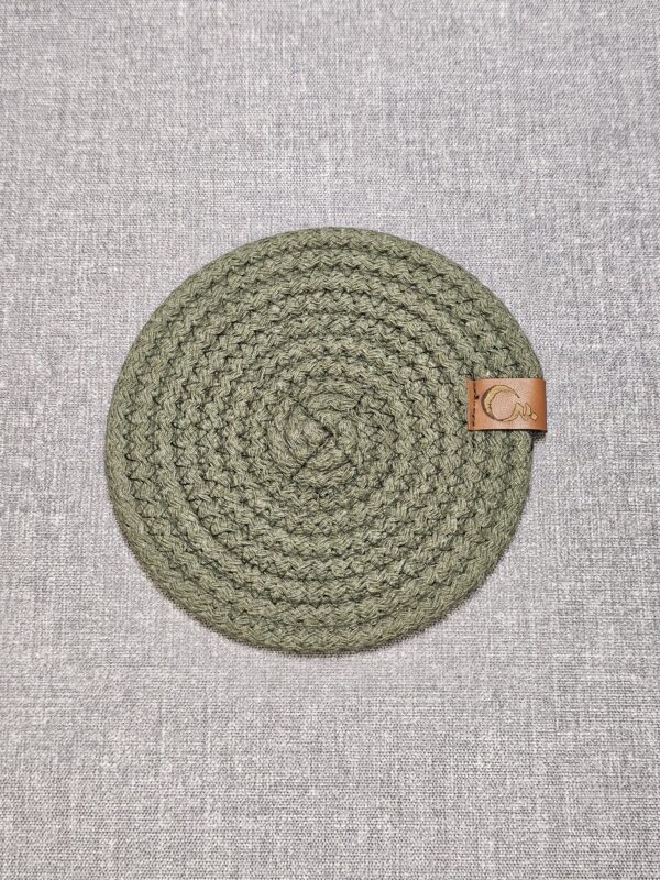 20250815_182311 Posa Vaso Redondo De Algodón Verde Musgo