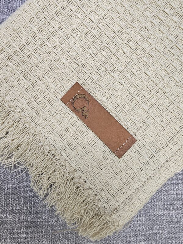 Repasador De Algodón Artesanal Beige