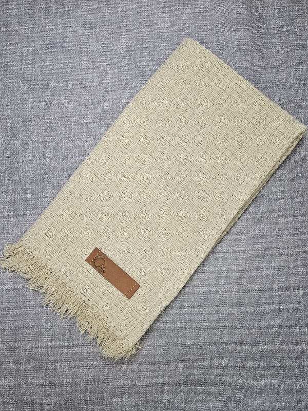 Repasador De Algodón Artesanal Beige