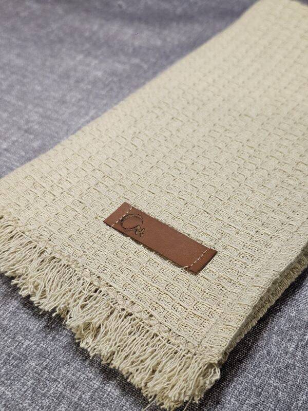 Repasador De Algodón Artesanal Beige