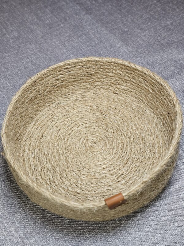 Canasta De Soga De Algodón Artesanal Yute