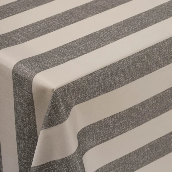 Mantel Anti-Mancha Fajas Gris