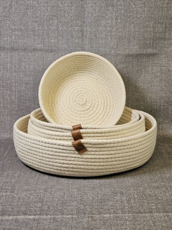 20250924_150740 Combo de Cestos de Algodón – 4 Tamaños Color Crudo