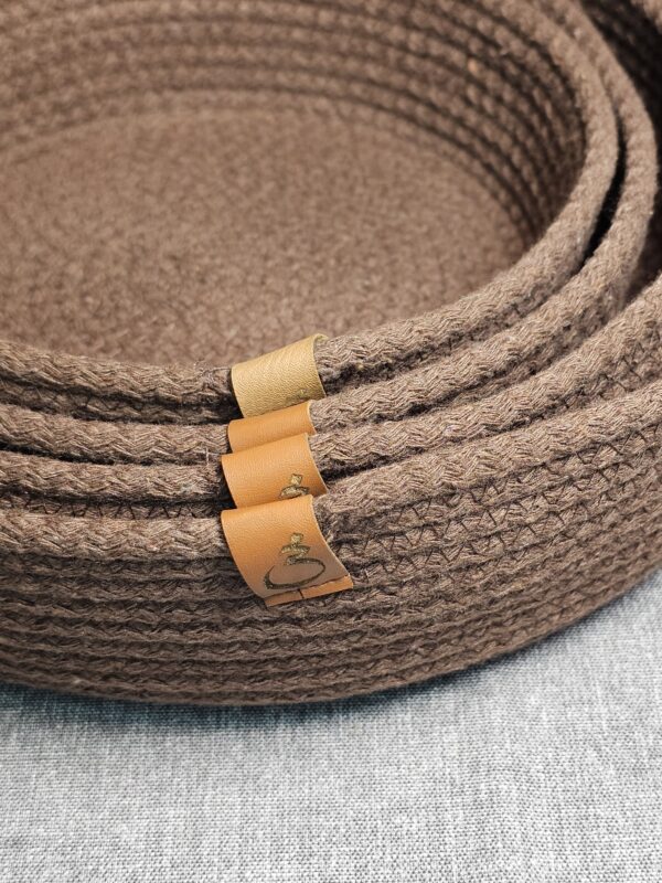 20250924_154323 Combo de Cestos de Algodón – 4 Tamaños Color Marrón Africano