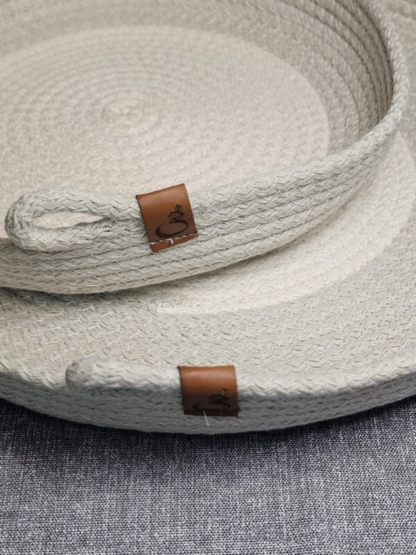 Bandeja Soga De Algodón Color Visón