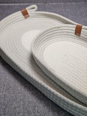 20250924_155358 Bandeja Oval De Soga De Algodón Color Visón