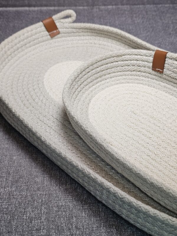 20250924_155358 Bandeja Oval De Soga De Algodón Color Visón