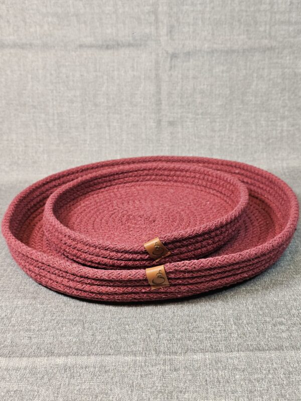 20250924_163039 Bandeja Soga De Algodón Color Bordo