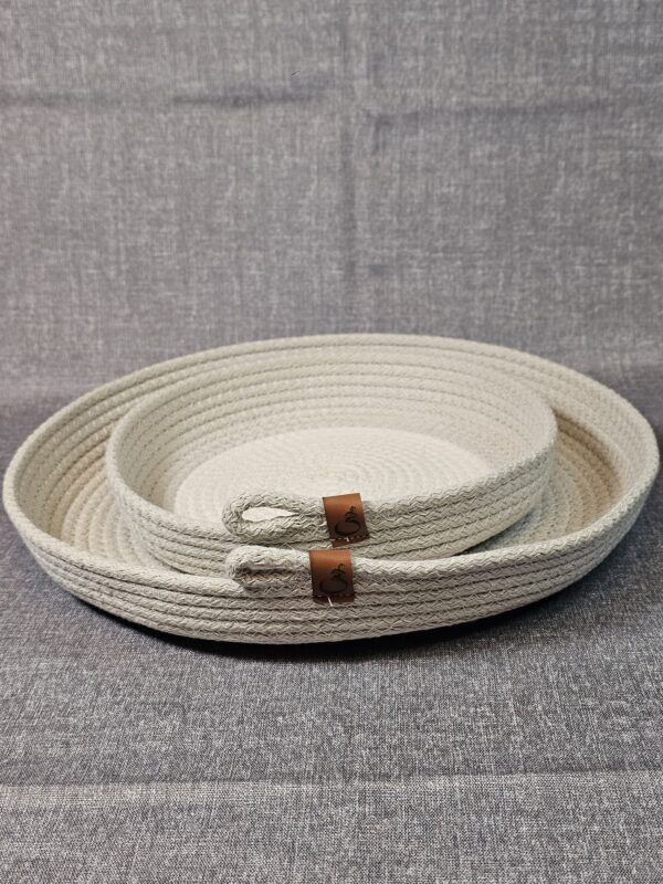 Bandeja Soga De Algodón Color Visón