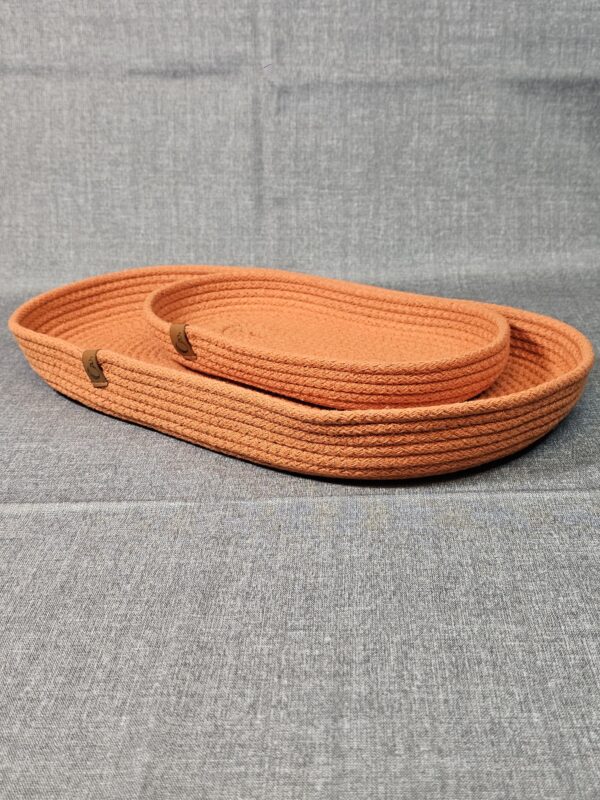 20250924_163707 Bandeja Oval De Soga De Algodón Color Naranja