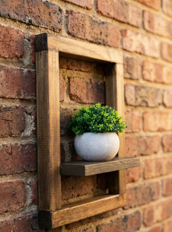 Cuadro Decorativo Artesanal en Madera Natural