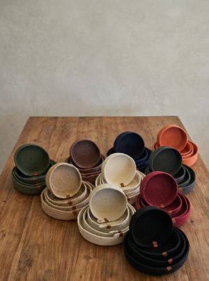 Combo 4 Cestos Soga Algodon 7mm