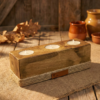 Porta velas Artesanal de Madera y Yute – Estilo Rústico