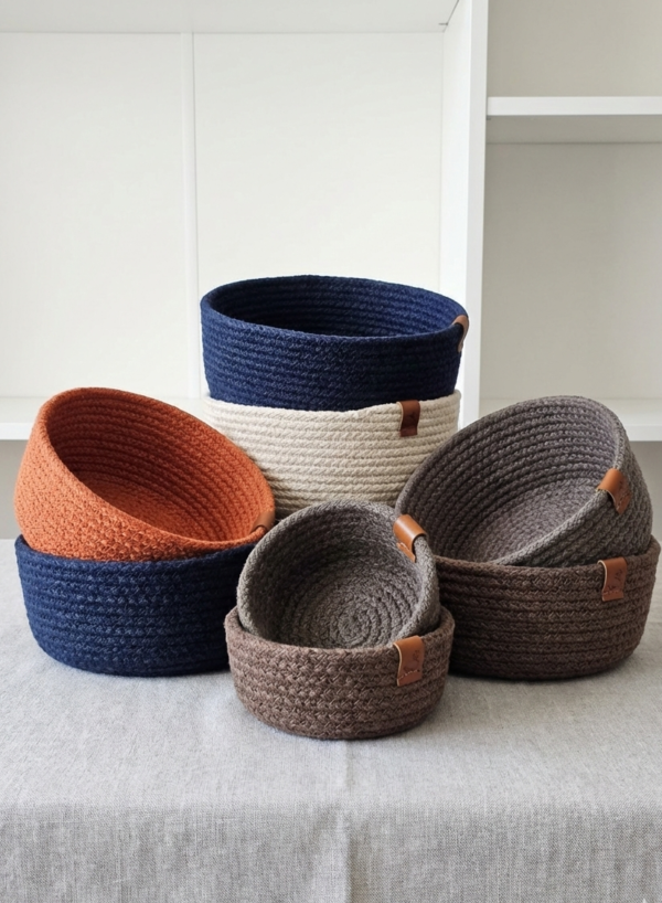 Cesto 18cm Soga Algodón 7mm