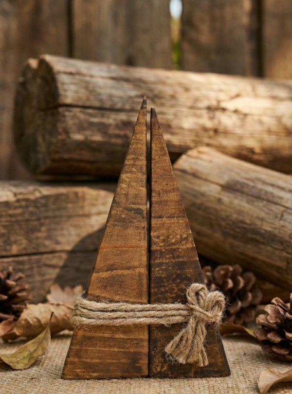 Árbol Decorativo de Madera Rústico – Dúo