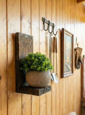 Estante Decorativo de Madera Artesanal - Formato Chico